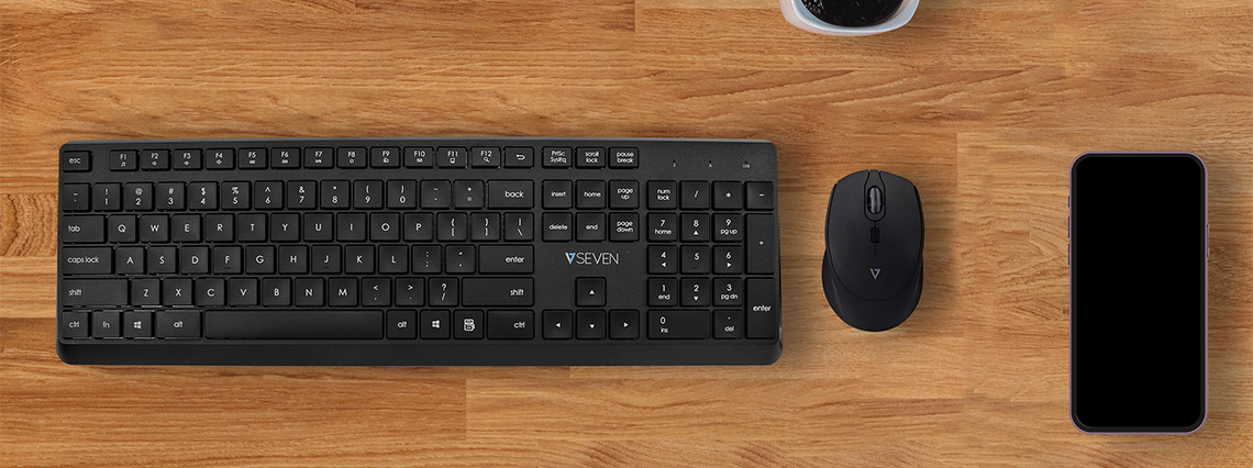 KLIM Unity - Set Tastiera E Mouse Wireless Con Layout Tedesco QWERTZ, Silenziosi E Bluetooth, Per PC E Laptop Gaming